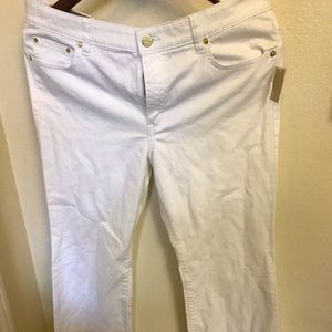 White Michael Kors Flare Jeans